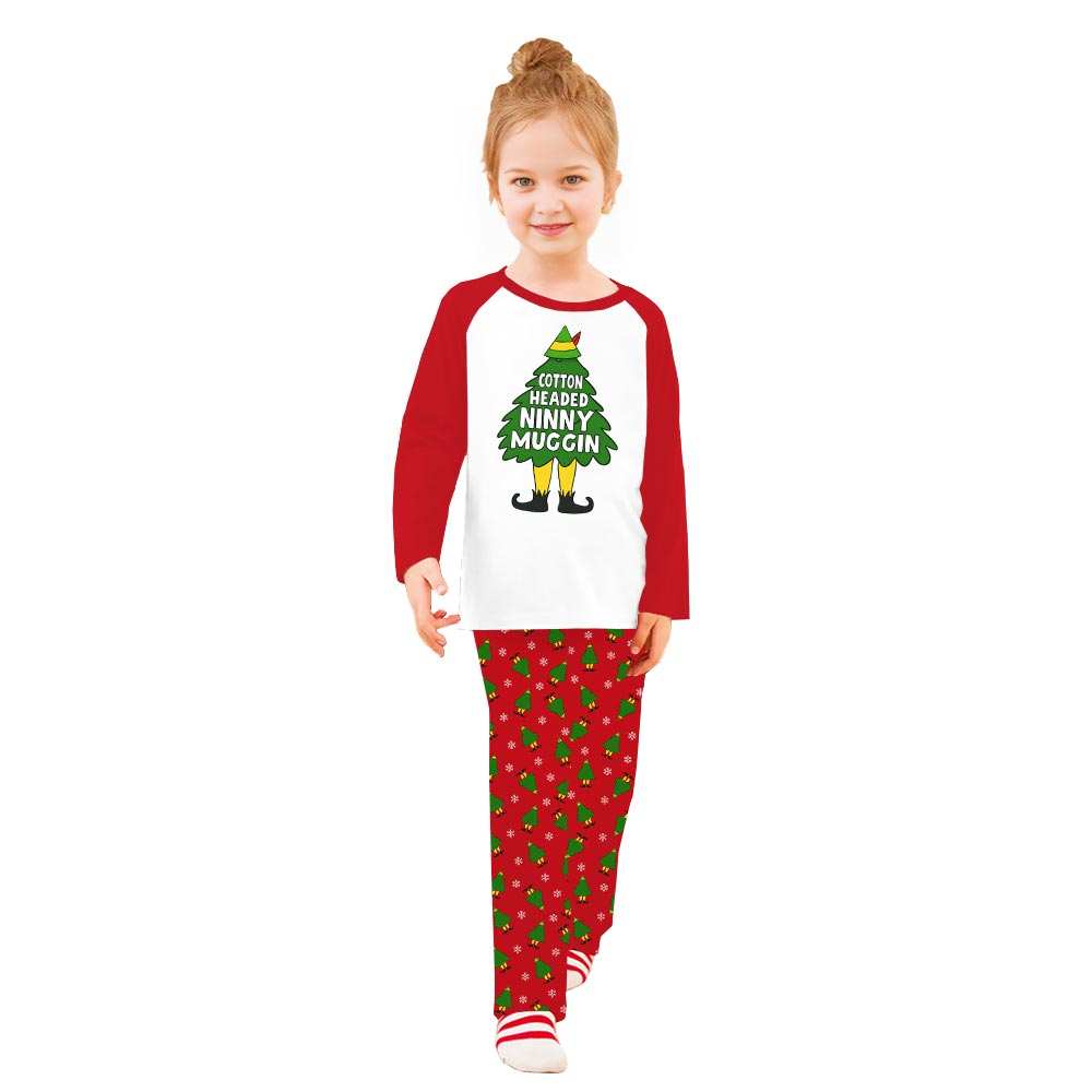 Funny Elf and Christmas Tree Matching Pajamas With Dog Funny Elf and Christmas Tree Matching Pajamas With Dog