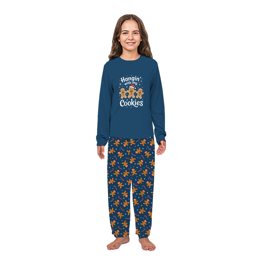 Cute Christmas Family Pajamas Hangin With My Cookies Cute Christmas Family Pajamas Hangin With My Cookies