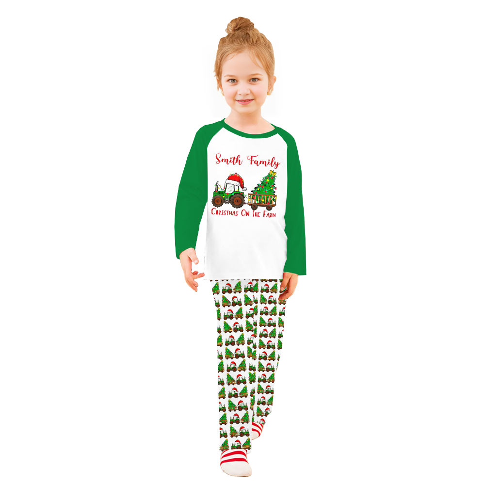 Custom Family Christmas on the Farm Matching Pajamas And Dog Custom Family Christmas on the Farm Matching Pajamas And Dog