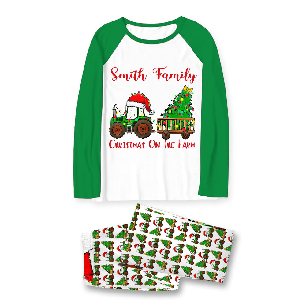 Custom Family Christmas on the Farm Matching Pajamas And Dog Custom Family Christmas on the Farm Matching Pajamas And Dog