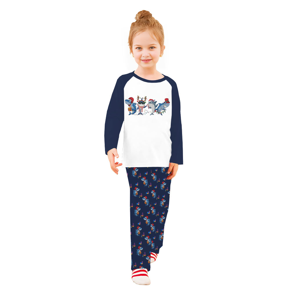 Funny Shark Christmas Pajamas Matching Family And Dog Funny Shark Christmas Pajamas Matching Family And Dog
