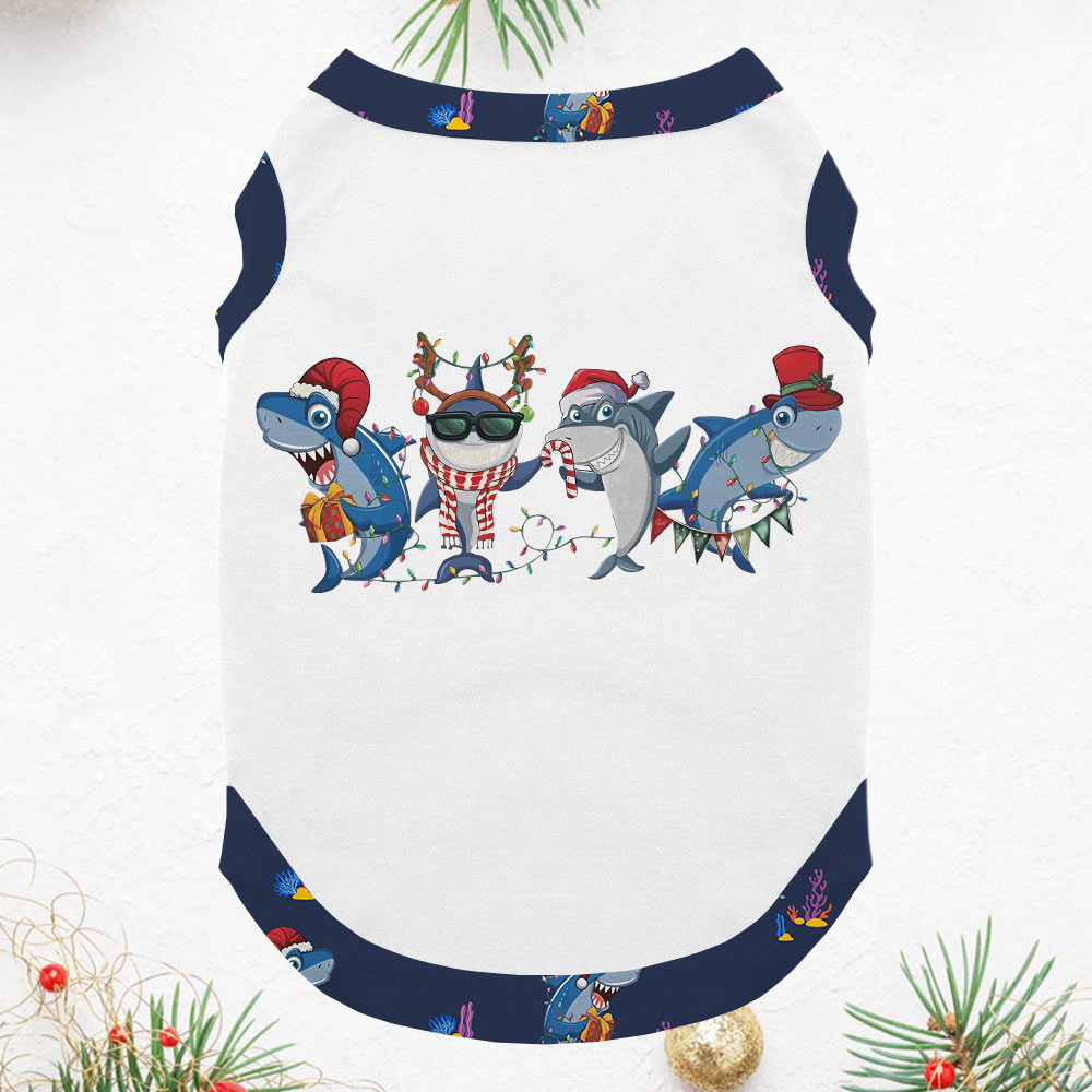 Funny Shark Christmas Pajamas Matching Family And Dog Funny Shark Christmas Pajamas Matching Family And Dog