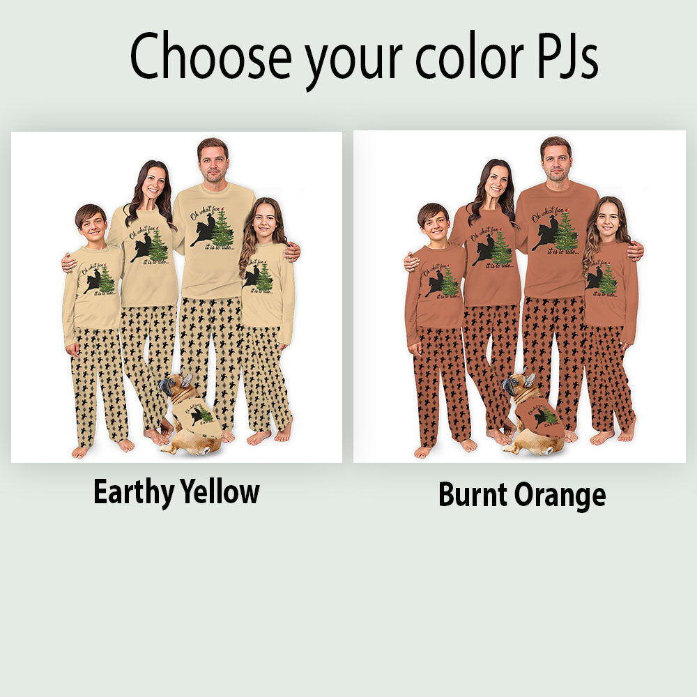 Original Cowboy Christmas Pajamas Oh What Fun It Is To Ride Original Cowboy Christmas Pajamas Oh What Fun It Is To Ride