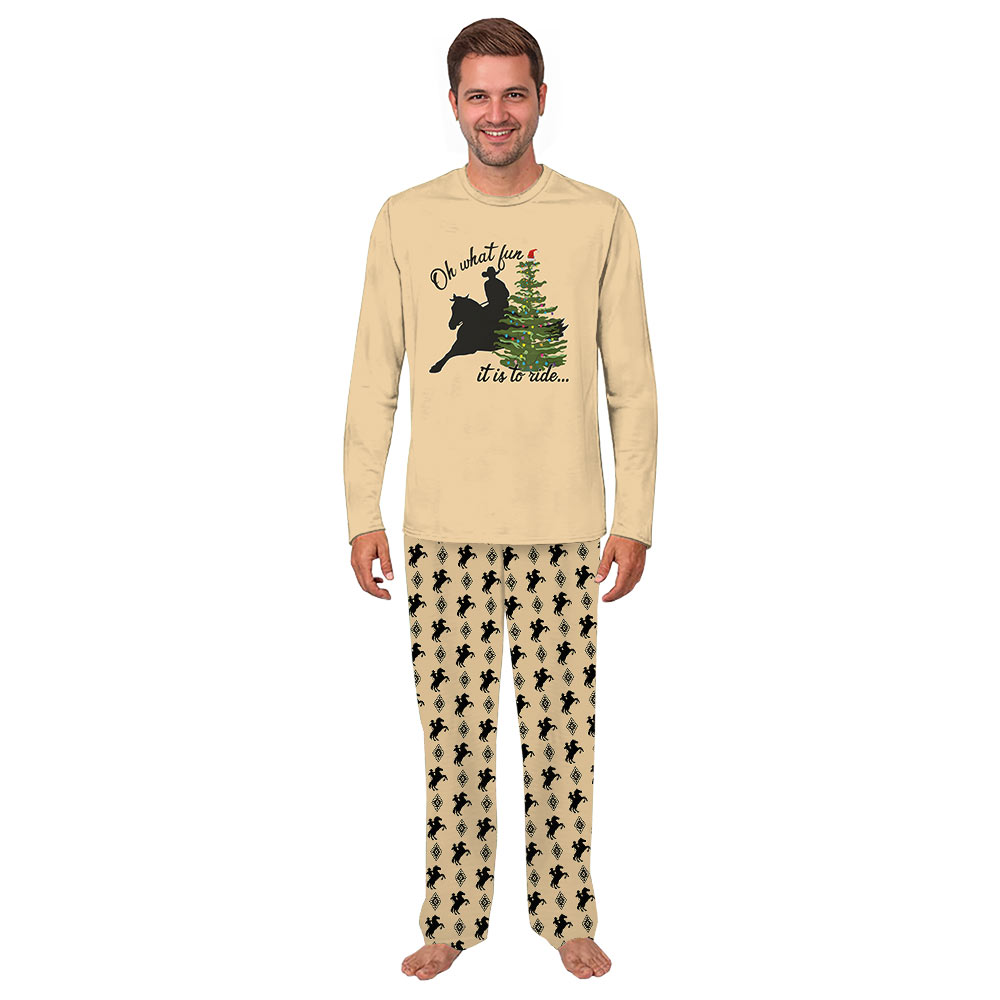 Original Cowboy Christmas Pajamas Oh What Fun It Is To Ride Original Cowboy Christmas Pajamas Oh What Fun It Is To Ride
