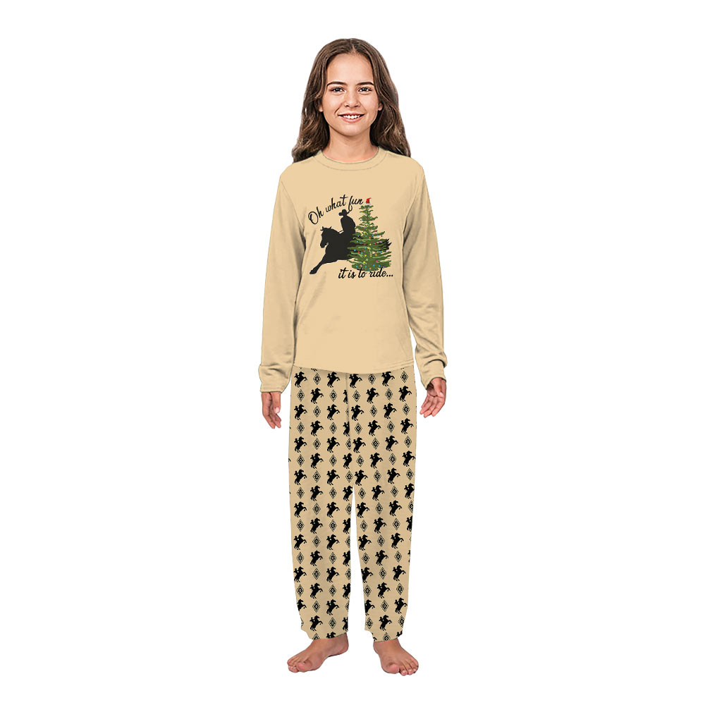 Original Cowboy Christmas Pajamas Oh What Fun It Is To Ride Original Cowboy Christmas Pajamas Oh What Fun It Is To Ride