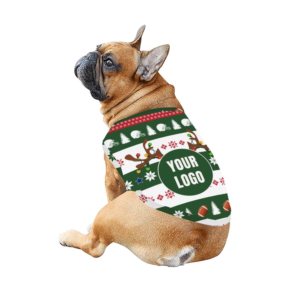 Custom Footbal Christmas Pajamas With Logo For Team Matching Custom Footbal Christmas Pajamas With Logo For Team Matching