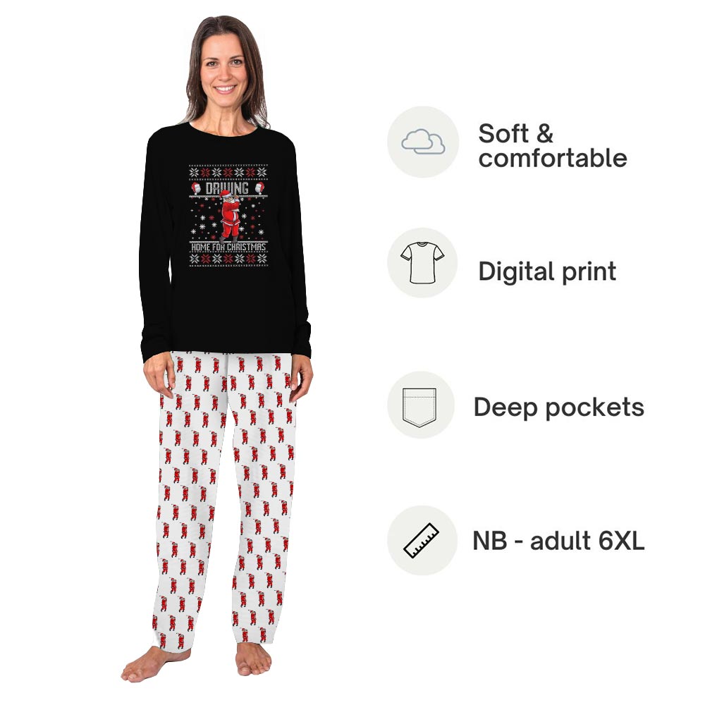 Santa Playing Golf Family Christmas Pajamas with Plus Size Santa Playing Golf Family Christmas Pajamas with Plus Size