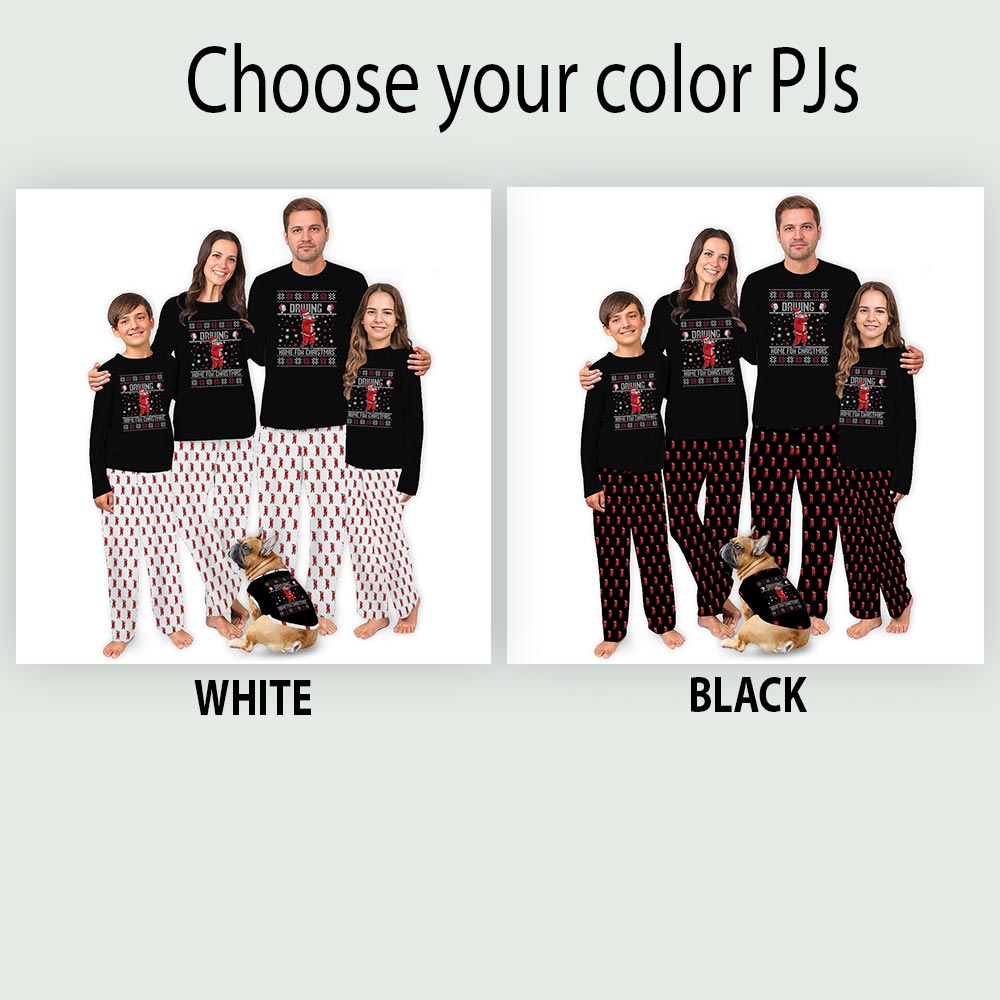 Santa Playing Golf Family Christmas Pajamas with Plus Size Santa Playing Golf Family Christmas Pajamas with Plus Size