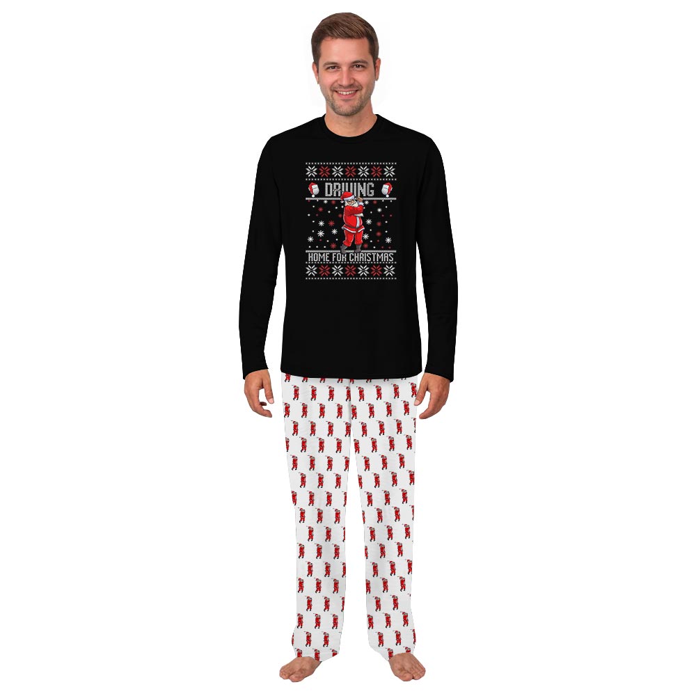 Santa Playing Golf Family Christmas Pajamas with Plus Size Santa Playing Golf Family Christmas Pajamas with Plus Size