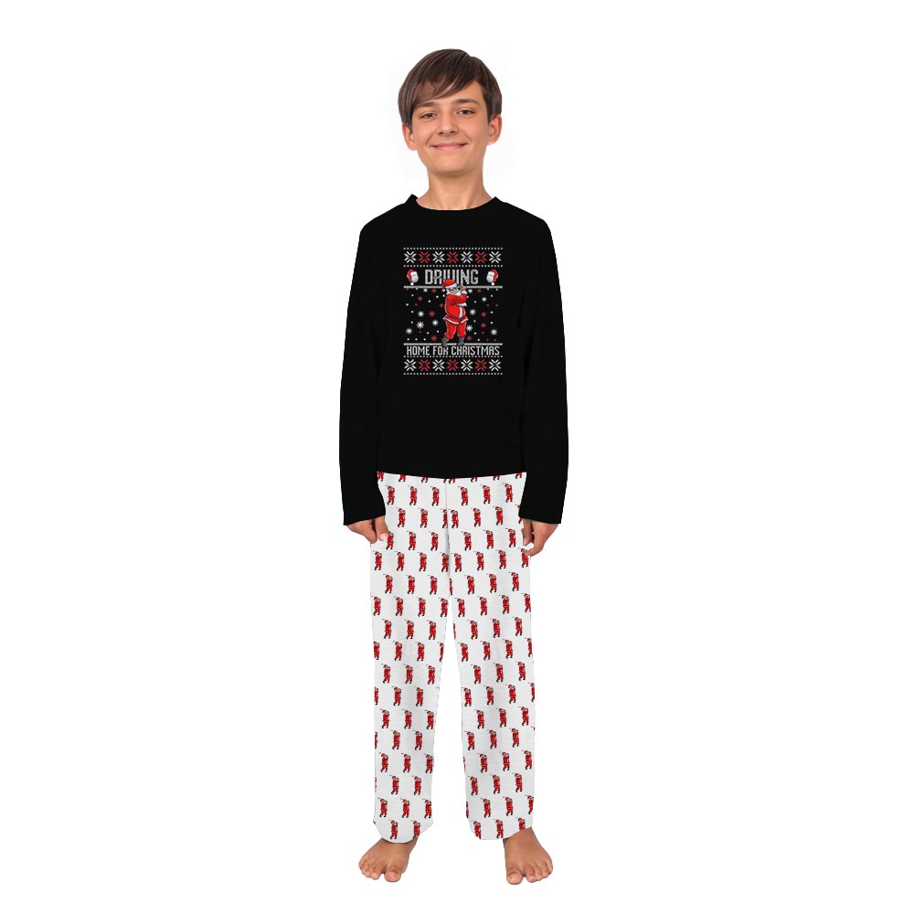Santa Playing Golf Family Christmas Pajamas with Plus Size Santa Playing Golf Family Christmas Pajamas with Plus Size