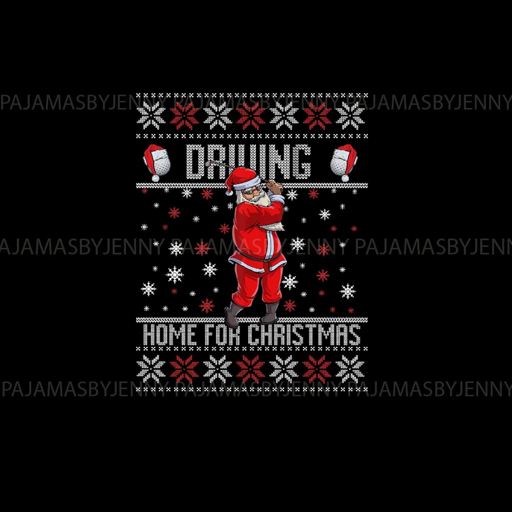 Santa Playing Golf Family Christmas Pajamas with Plus Size Santa Playing Golf Family Christmas Pajamas with Plus Size