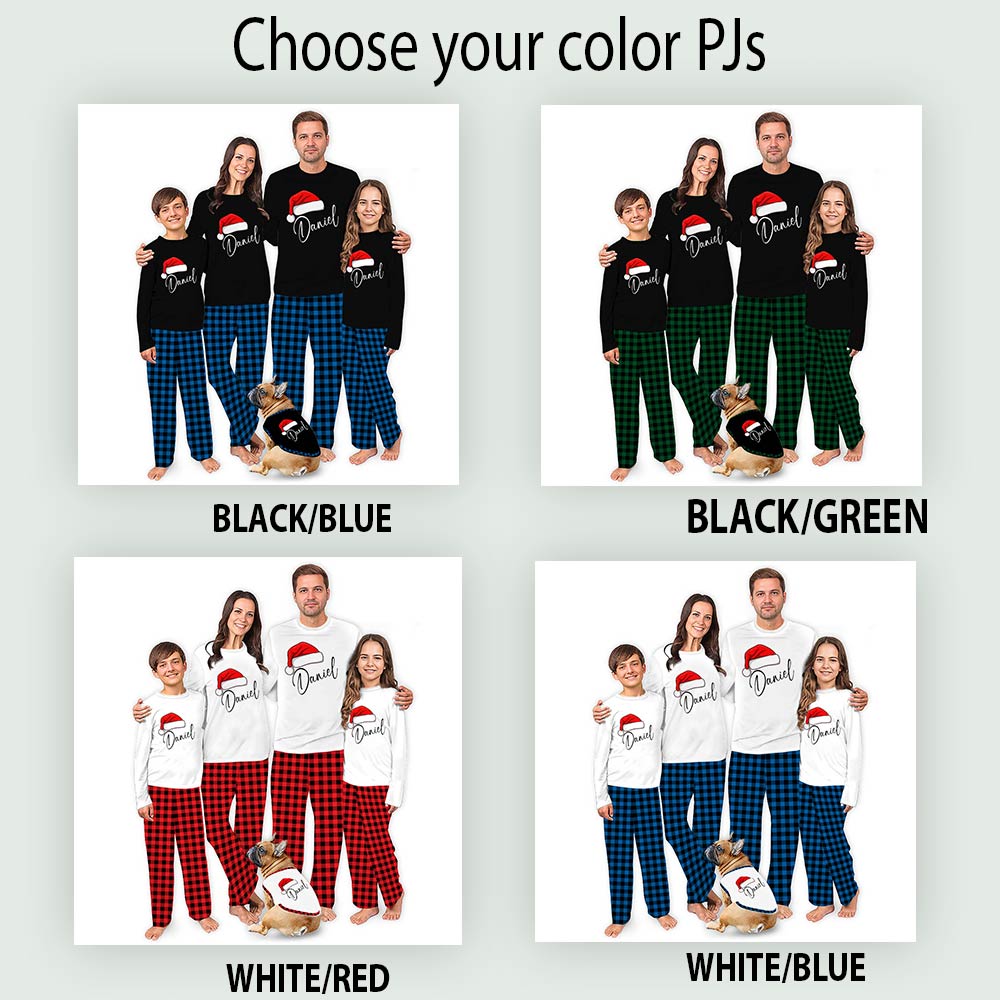 Personalized Pajamas With Name On Them Matching Family Christmas Personalized Pajamas With Name On Them Matching Family Christmas
