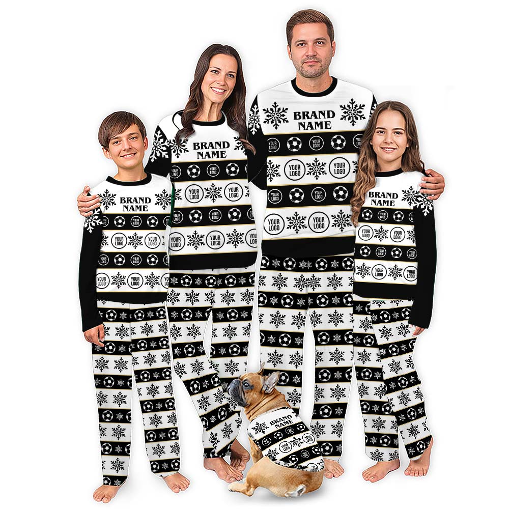 Personalized Soccer Pajamas With Logo For Team Matching Christmas Personalized Soccer Pajamas With Logo For Team Matching Christmas