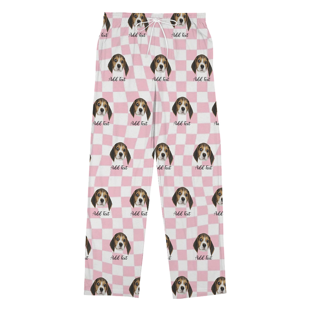 Colorful Checkered Custom Pajama Pants with Live Preview Colorful Checkered Custom Pajama Pants with Live Preview