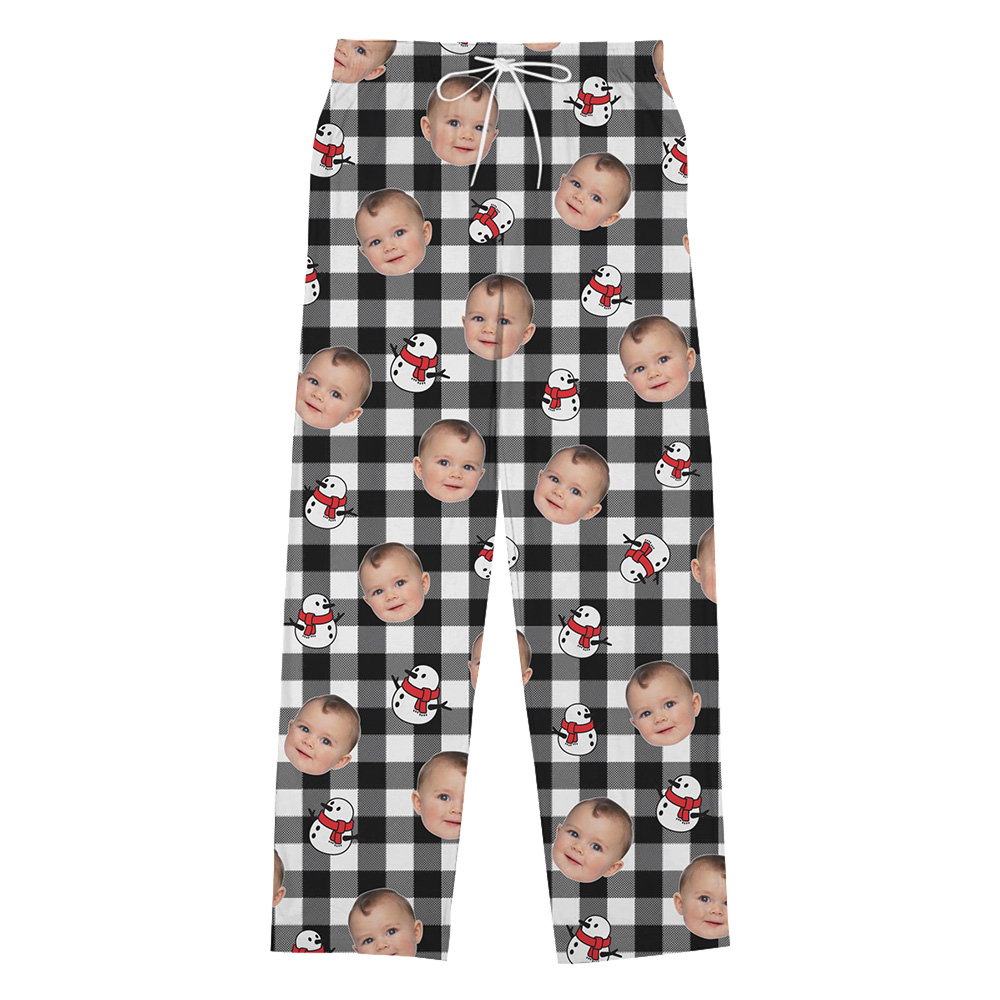 Custom Theme and Face Plaid Pants For Christmas Custom Theme and Face Plaid Pants For Christmas