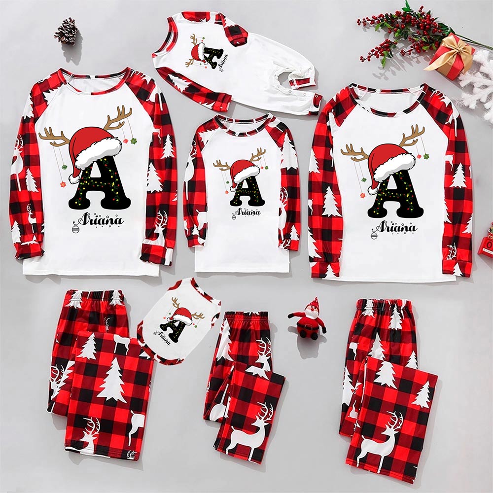 Personalized Christmas Pajamas By Name And Initials In All Sizes Personalized Christmas Pajamas By Name And Initials In All Sizes