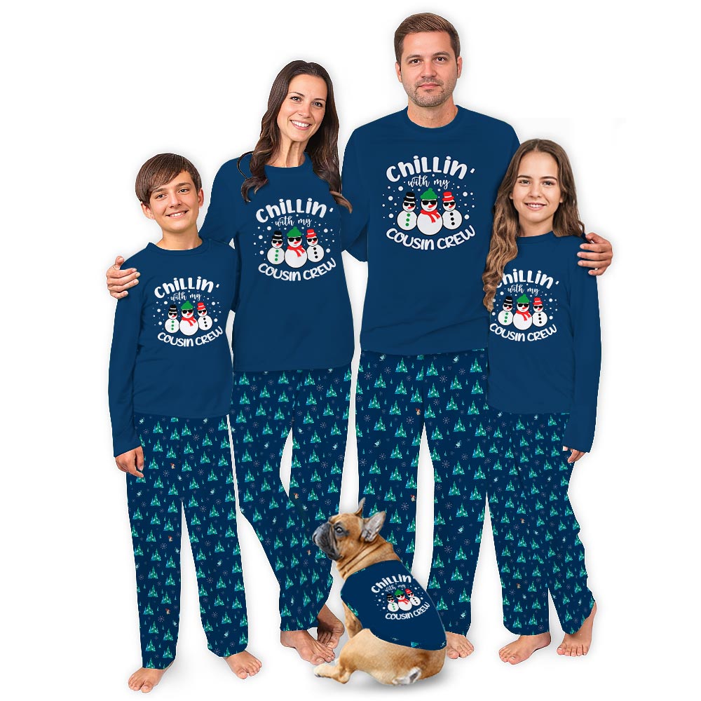 Chillin' with My Cousin Crew Pajama Sets Family Christmas Chillin' with My Cousin Crew Pajama Sets Family Christmas