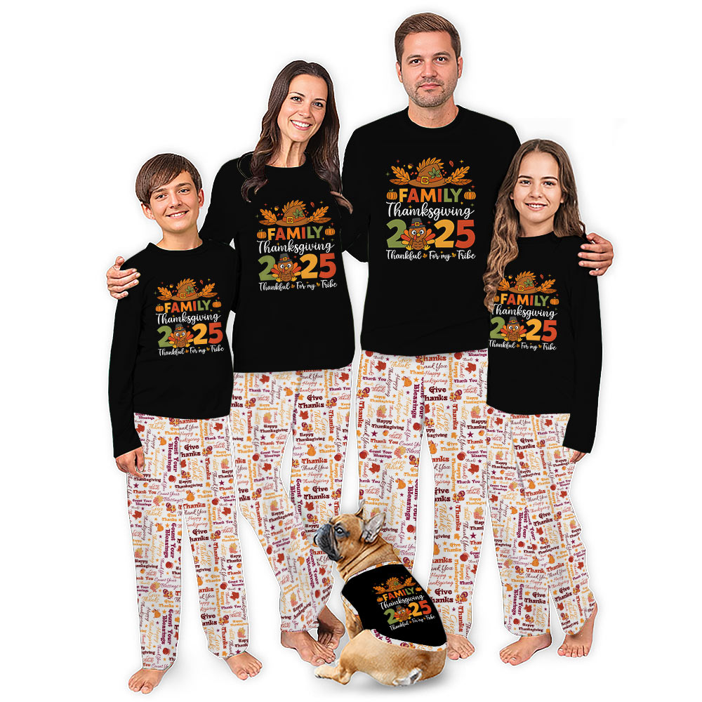 Thanksgiving Pajamas Matching With All Sizes And Pockets Thanksgiving Pajamas Matching With All Sizes And Pockets