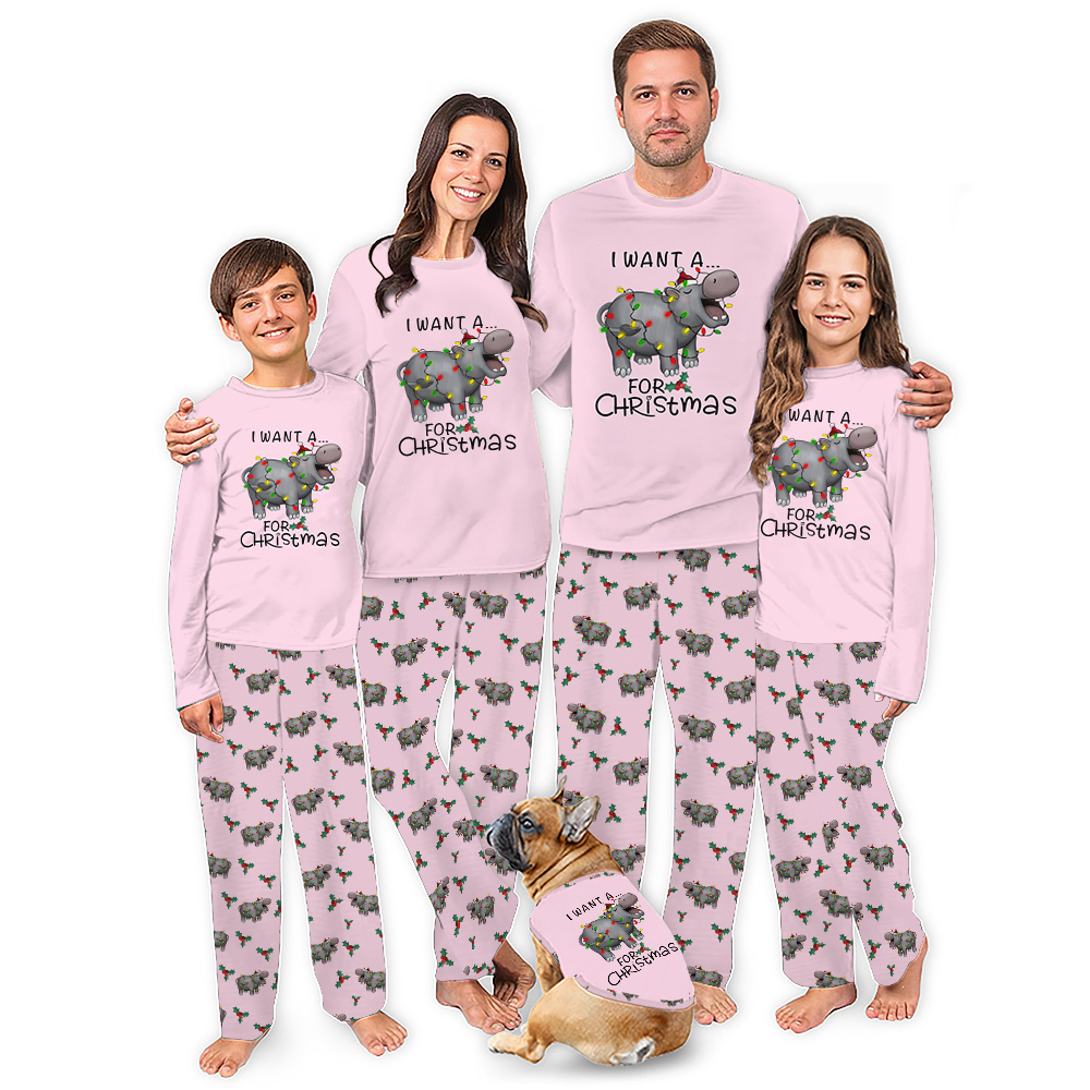 I Want A Hippopotamus For Christmas Pajamas Matching Family All Size I Want A Hippopotamus For Christmas Pajamas Matching Family All Size