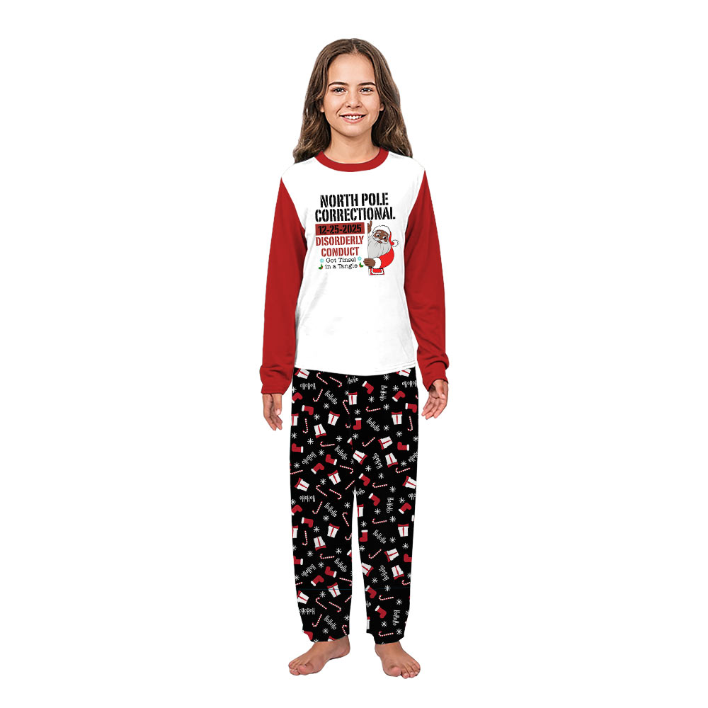 Black Santa Matching Christmas Pajamas Plus Size Up To 6XL Black Santa Matching Christmas Pajamas Plus Size Up To 6XL
