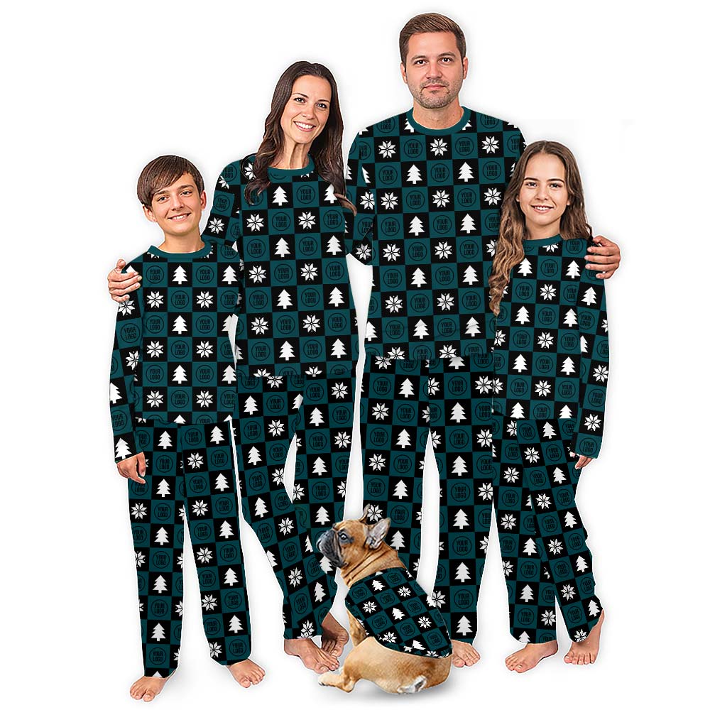 Custom Sport Team Pajamas With Logo Matching Christmas Custom Sport Team Pajamas With Logo Matching Christmas