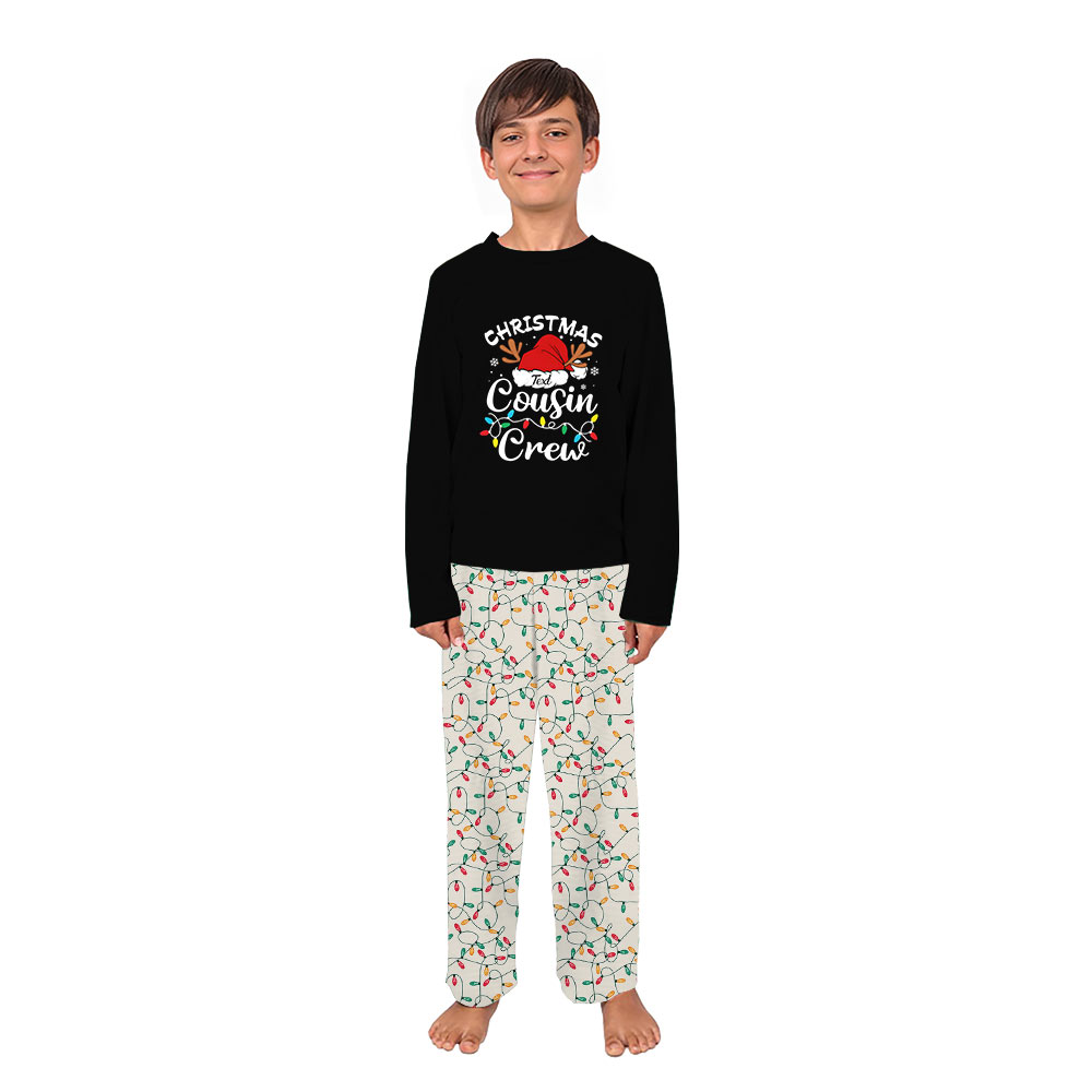 Personalized Matching Cousin Christmas Pajamas With Names Personalized Matching Cousin Christmas Pajamas With Names