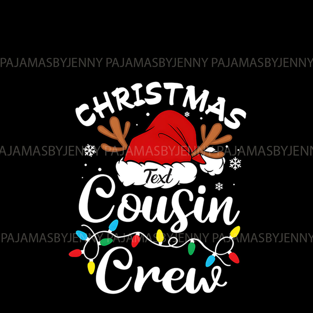 Personalized Matching Cousin Christmas Pajamas With Names Personalized Matching Cousin Christmas Pajamas With Names