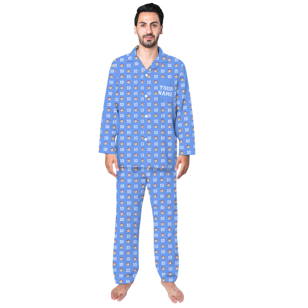Personalized Baseball Button Up Matching Family Christmas Pajamas Personalized Baseball Button Up Matching Family Christmas Pajamas