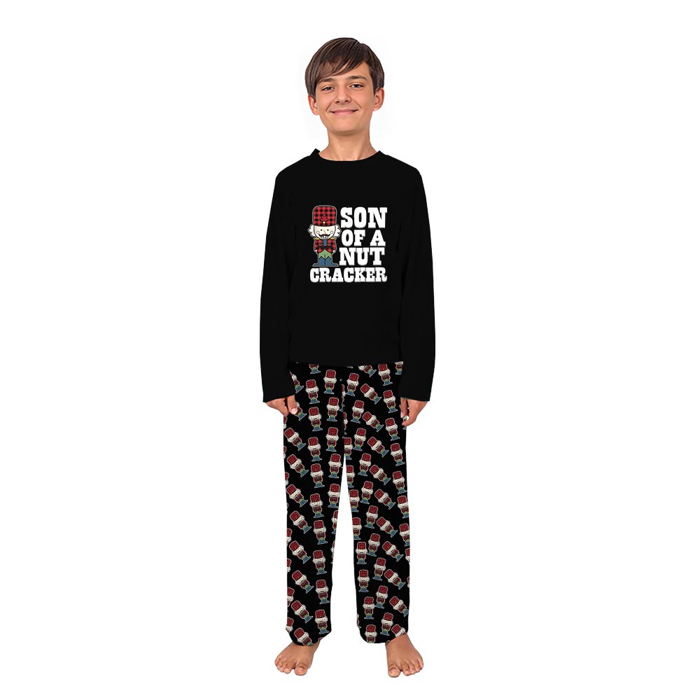 Son Of A Nut Cracker Matching Family Christmas Pajamas Black Son Of A Nut Cracker Matching Family Christmas Pajamas Black