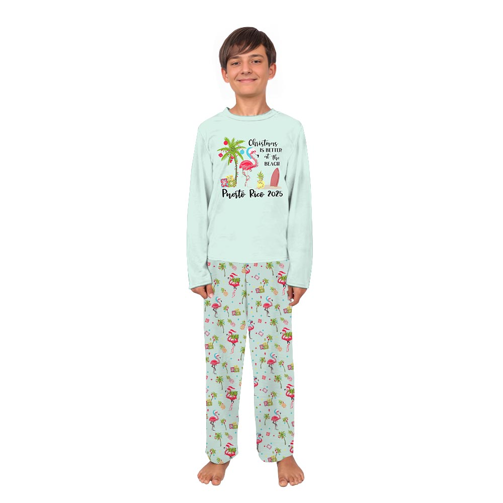 Tropical Christmas Vibes Pajamas For The Whole Family