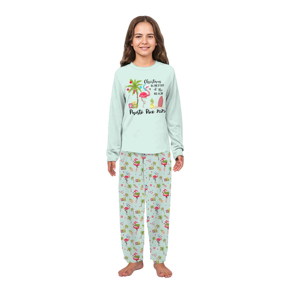 Tropical Christmas Vibes Pajamas For The Whole Family
