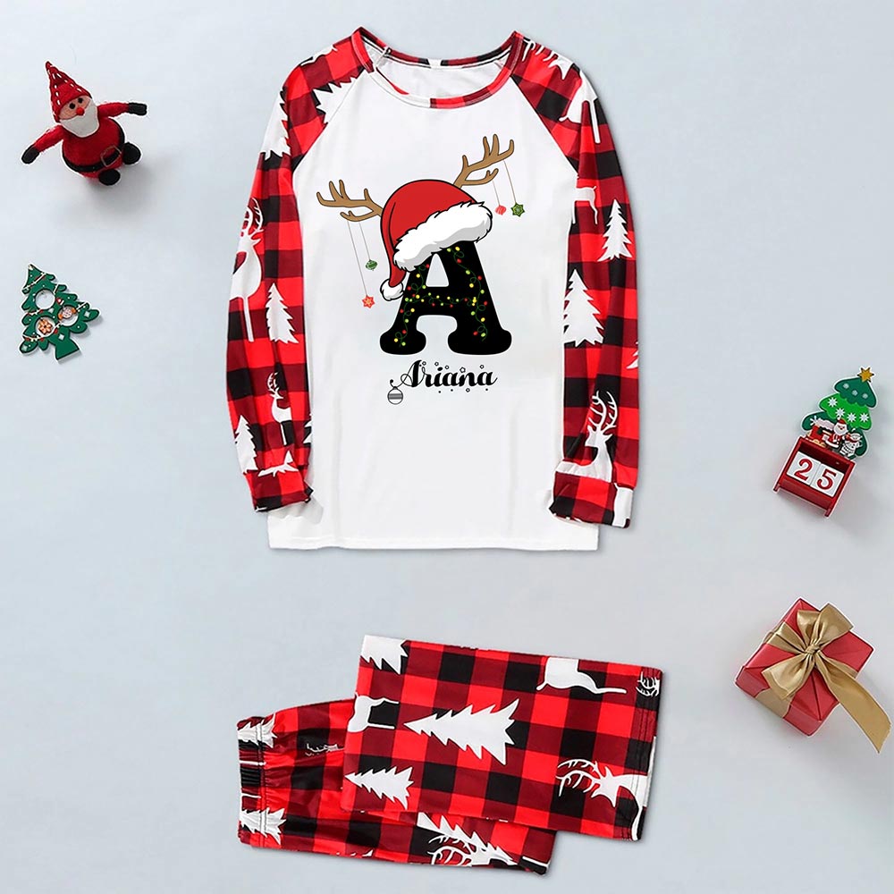 Personalized Christmas Pajamas By Name And Initials In All Sizes Personalized Christmas Pajamas By Name And Initials In All Sizes