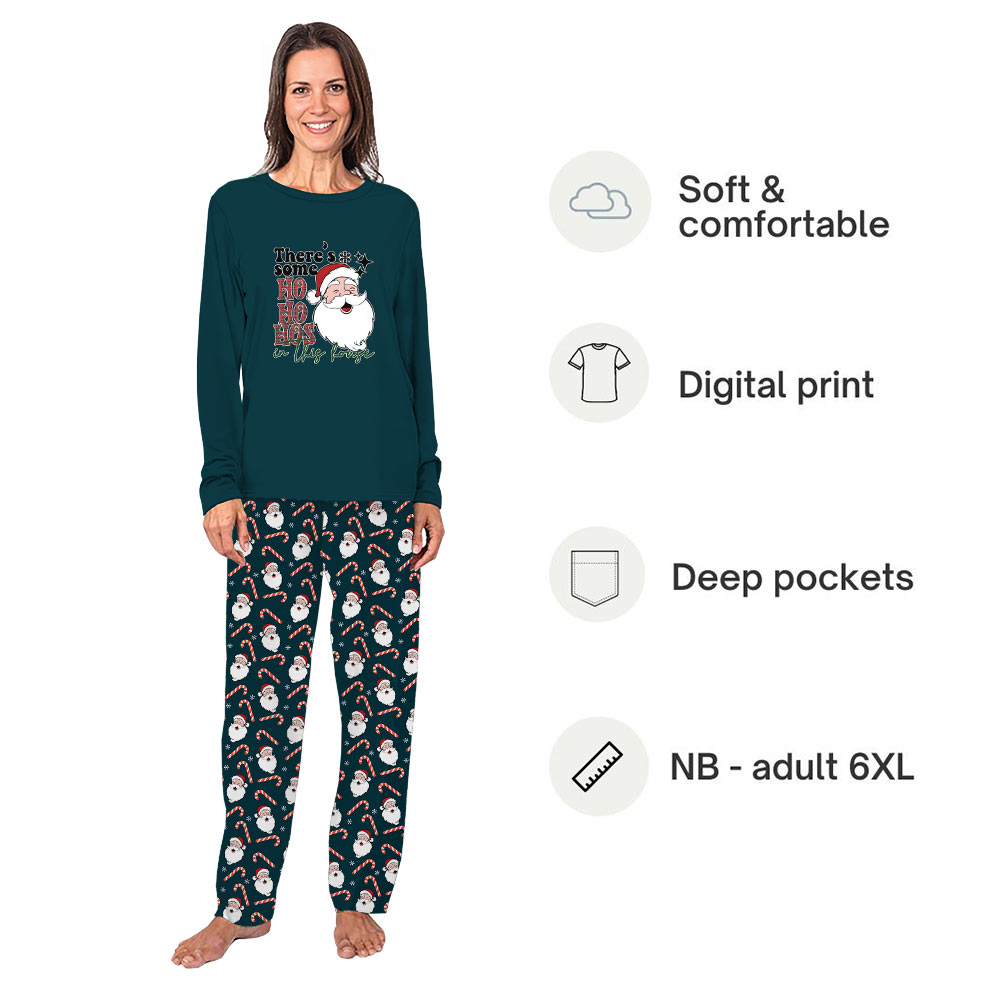 There is some ho ho hos in this house Christmas Matching Funny Pajamas There is some ho ho hos in this house Christmas Matching Funny Pajamas