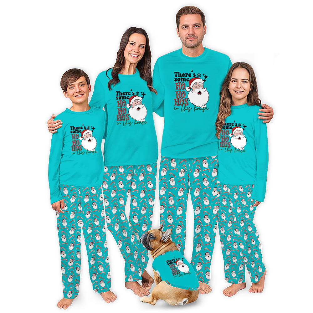 There is some ho ho hos in this house Christmas Matching Funny Pajamas There is some ho ho hos in this house Christmas Matching Funny Pajamas