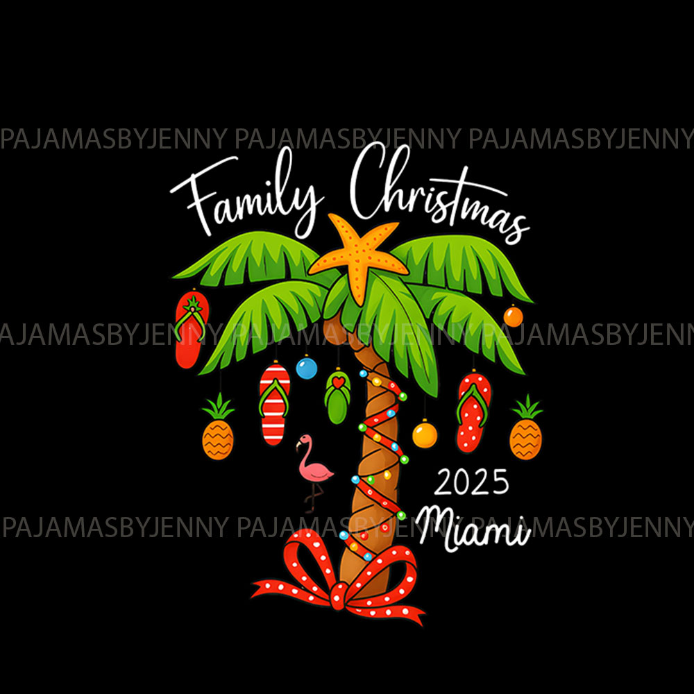 Tropical Christmas Family Pajamas With Handy Pockets Tropical Christmas Family Pajamas With Handy Pockets