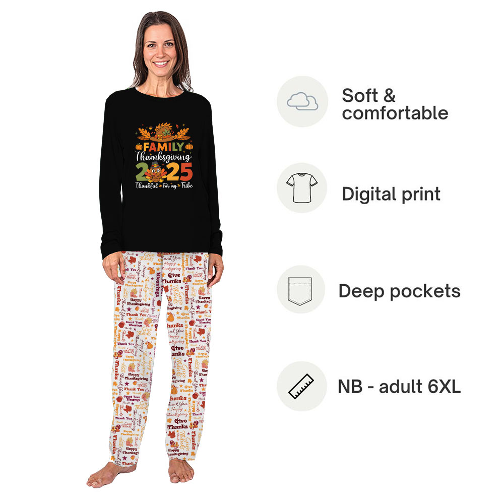 Thanksgiving Pajamas Matching With All Sizes And Pockets Thanksgiving Pajamas Matching With All Sizes And Pockets
