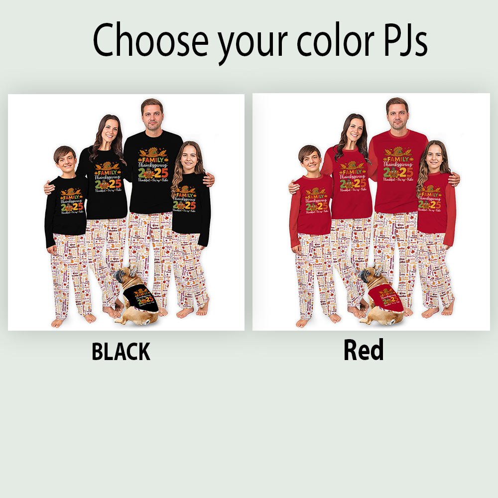 Thanksgiving Pajamas Matching With All Sizes And Pockets Thanksgiving Pajamas Matching With All Sizes And Pockets