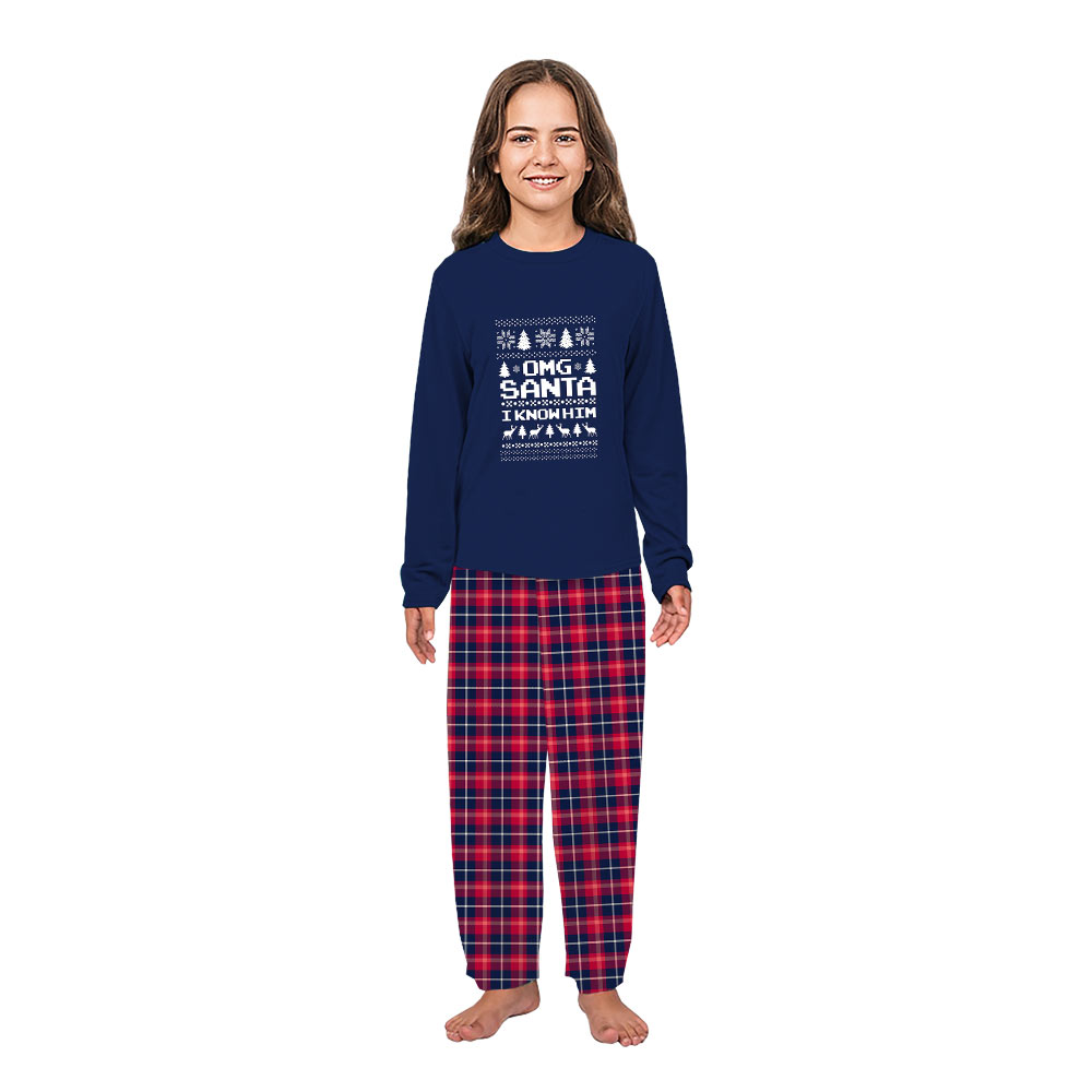 Omg Santa I Know Him Family Sleepwear Christmas With Pockets Omg Santa I Know Him Family Sleepwear Christmas With Pockets