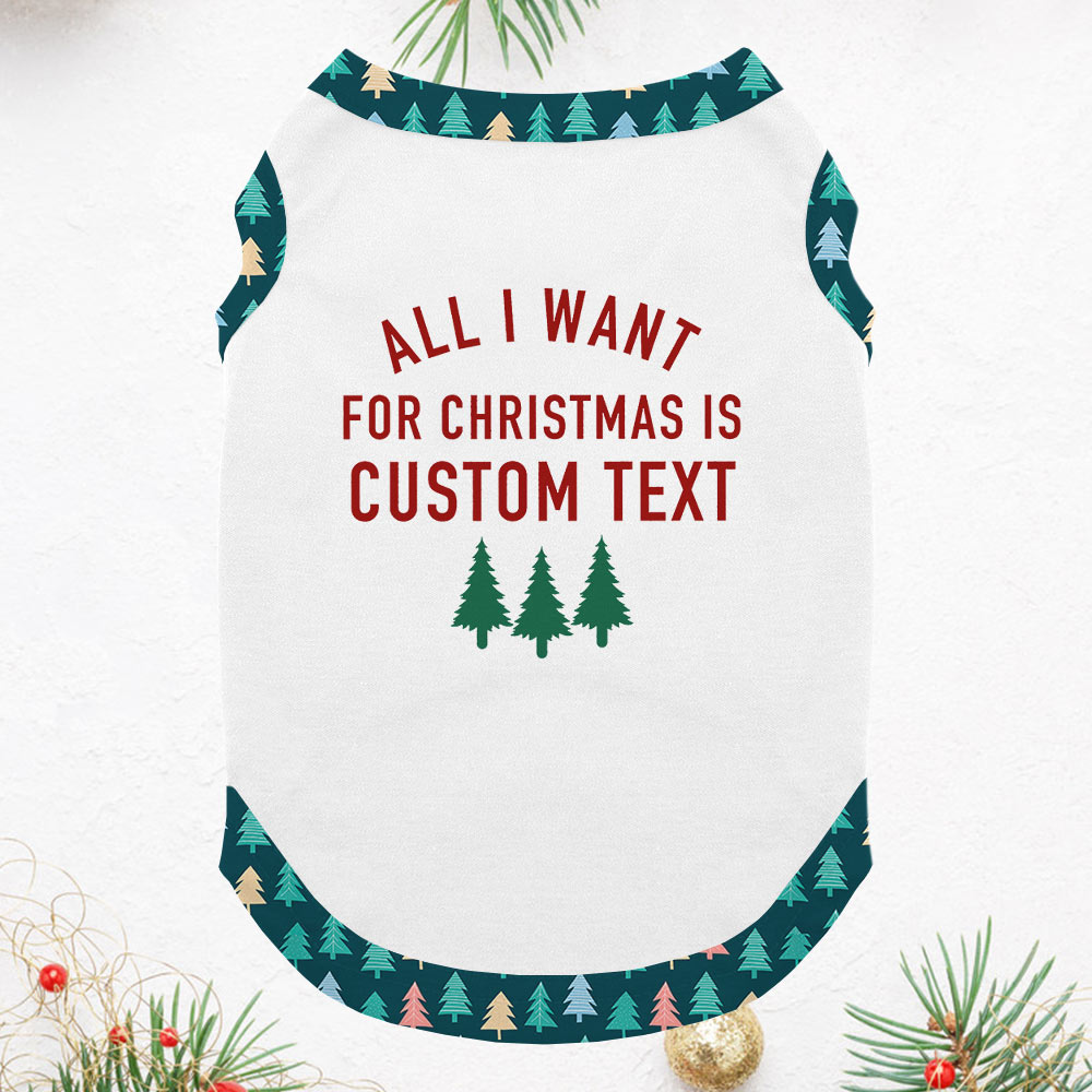 Personalized Xmas Pajamas Saying All I Want For Christmas Is U Personalized Xmas Pajamas Saying All I Want For Christmas Is U