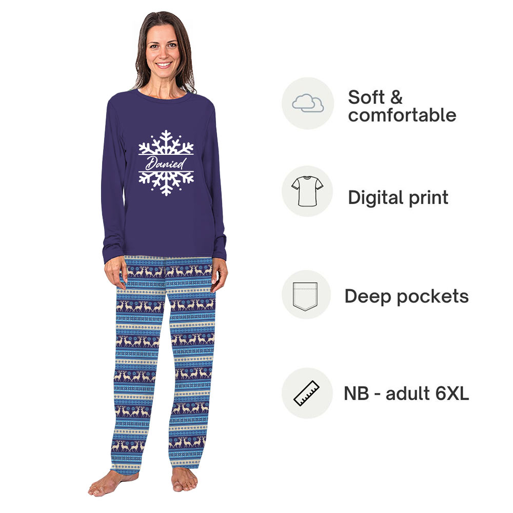Custom Name Matching Christmas Jammies For Family All Sizes In Purple Custom Name Matching Christmas Jammies For Family All Sizes In Purple