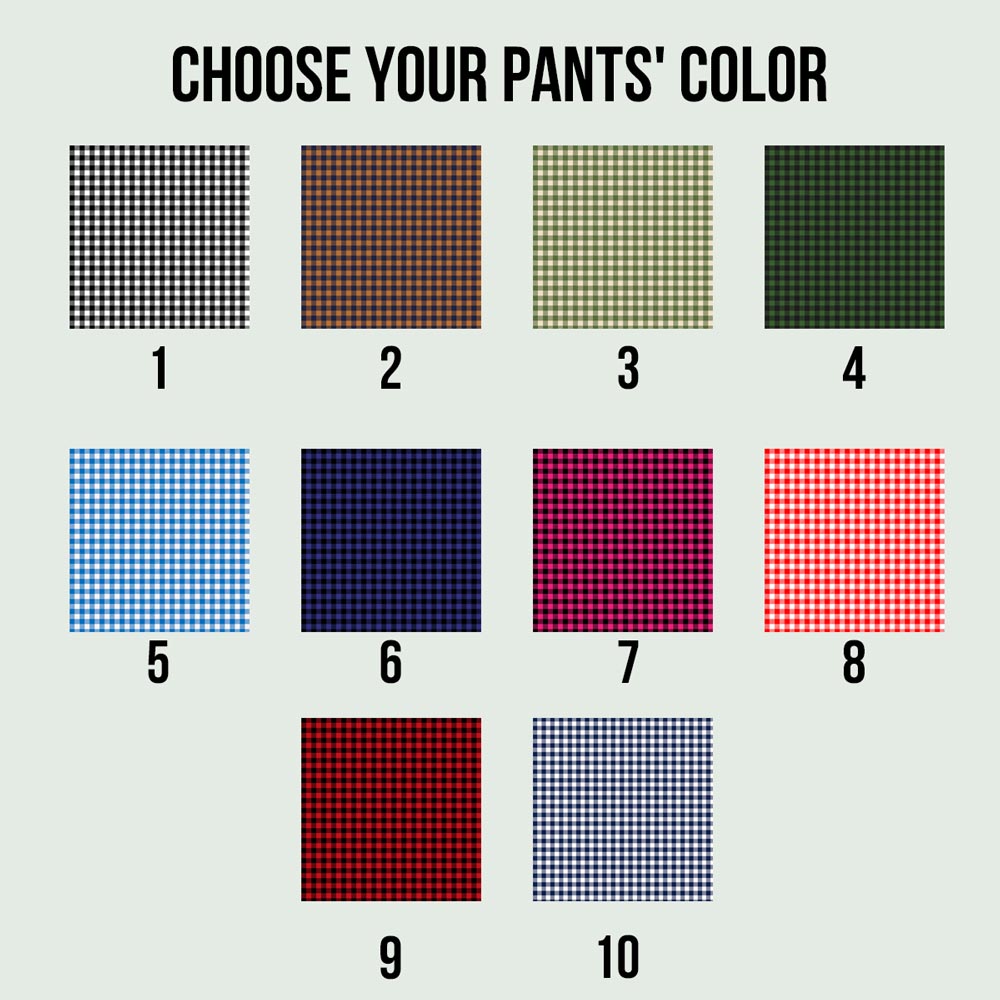 Custom Name and Logo Flannel Plaid Pants with Live Preview Custom Name and Logo Flannel Plaid Pants with Live Preview