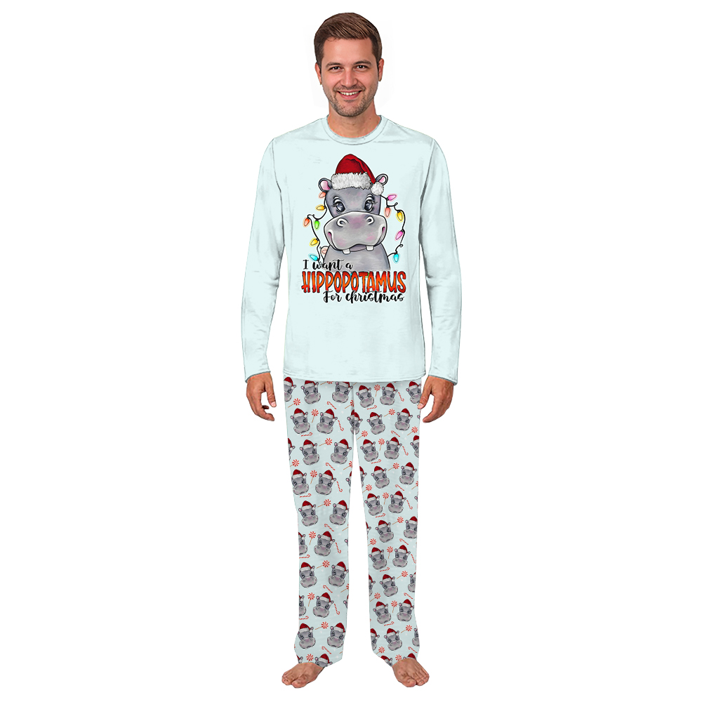 I Want A Hippopotamus For Christmas Pajamas Matching Family I Want A Hippopotamus For Christmas Pajamas Matching Family