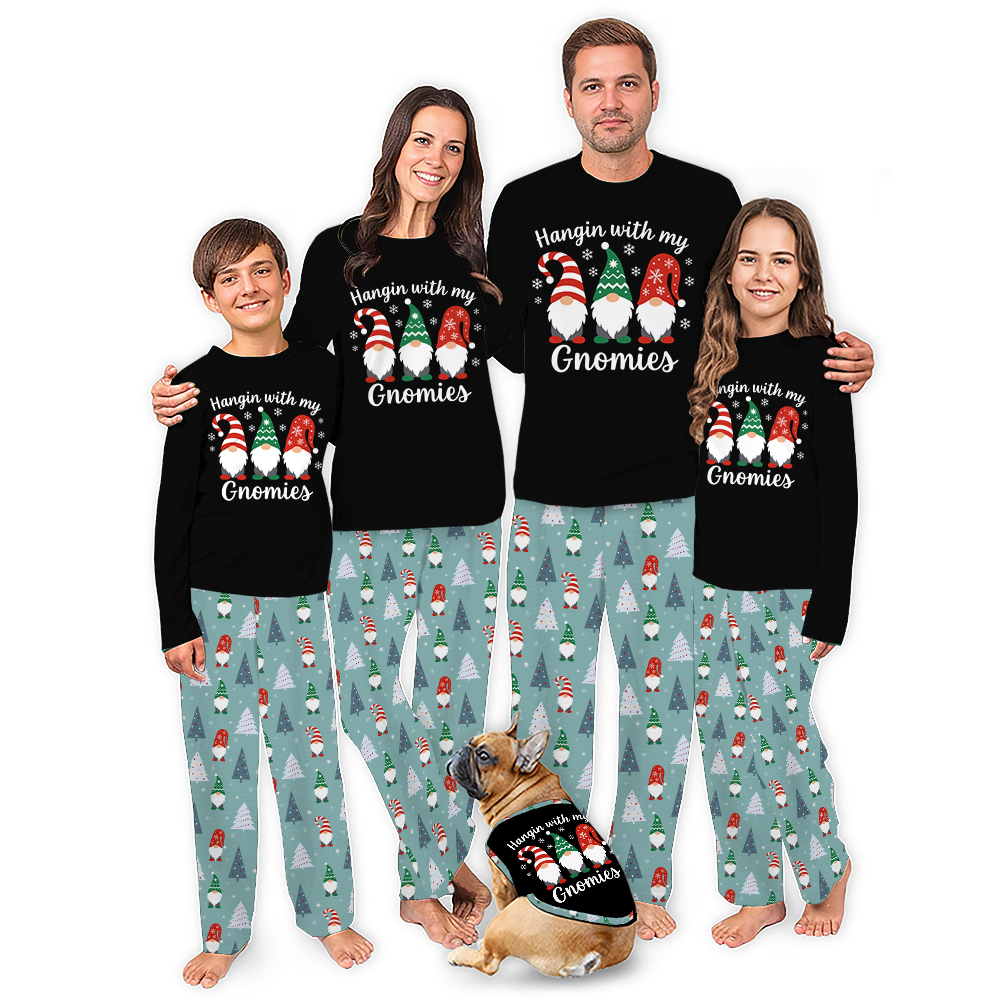 Hangin With My Gnomies Funny Gnome Christmas Pajamas Hangin With My Gnomies Funny Gnome Christmas Pajamas