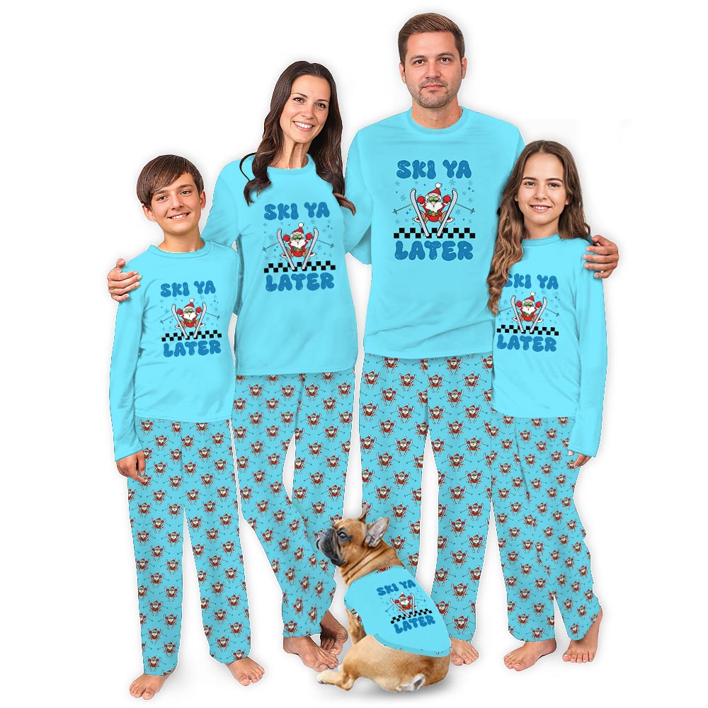 Ski Ya Later Christmas Family Vacation Plus Size Family Pajamas Ski Ya Later Christmas Family Vacation Plus Size Family Pajamas