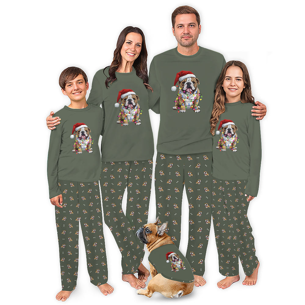 English Bulldog Christmas Pajamas With All Sizes Guaranteed English Bulldog Christmas Pajamas With All Sizes Guaranteed