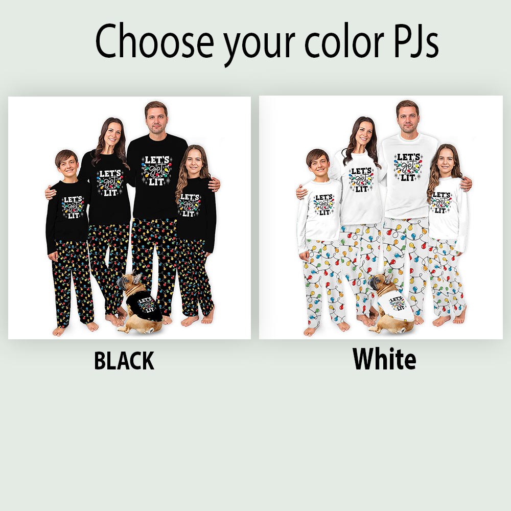 Lets Get Lit Christmas Pajamas For Team And Group With Handy Pockets Lets Get Lit Christmas Pajamas For Team And Group With Handy Pockets