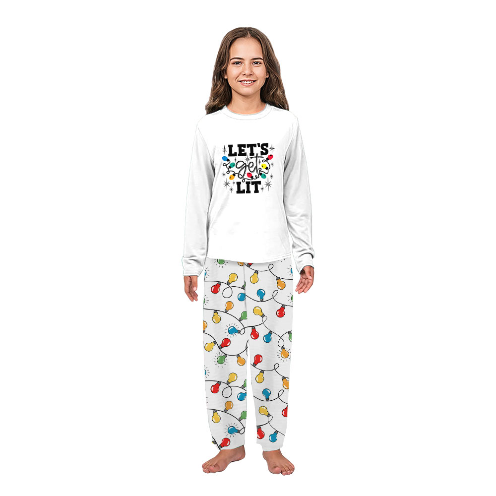 Lets Get Lit Christmas Pajamas For Team And Group With Handy Pockets Lets Get Lit Christmas Pajamas For Team And Group With Handy Pockets