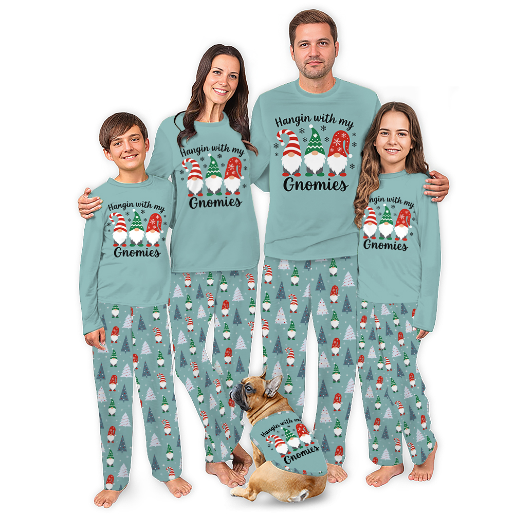 Hangin With My Gnomies Funny Gnome Christmas Pajamas Hangin With My Gnomies Funny Gnome Christmas Pajamas