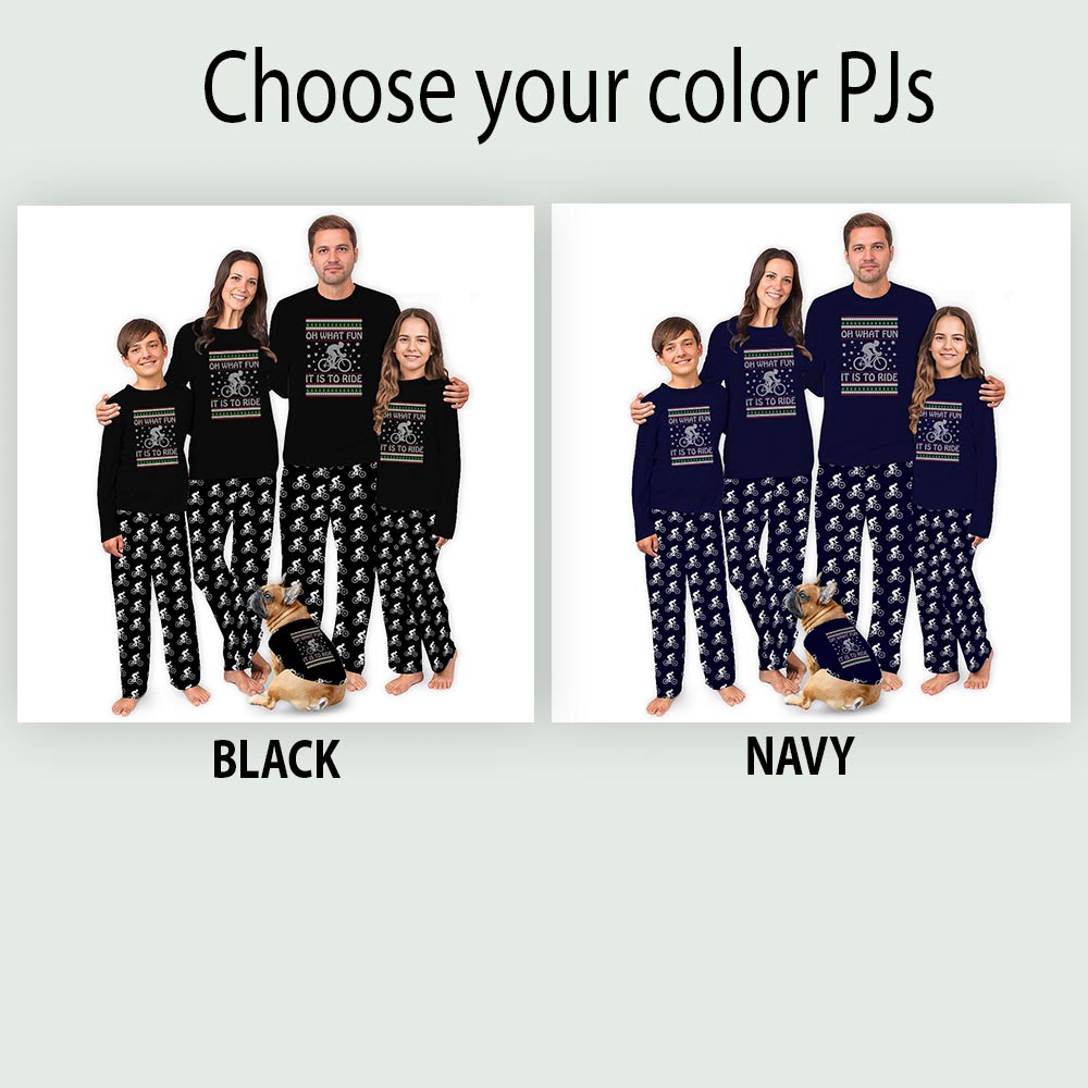 Oh What Fun To Ride Bicycle Christmas Plus Size Family Jammies Oh What Fun To Ride Bicycle Christmas Plus Size Family Jammies