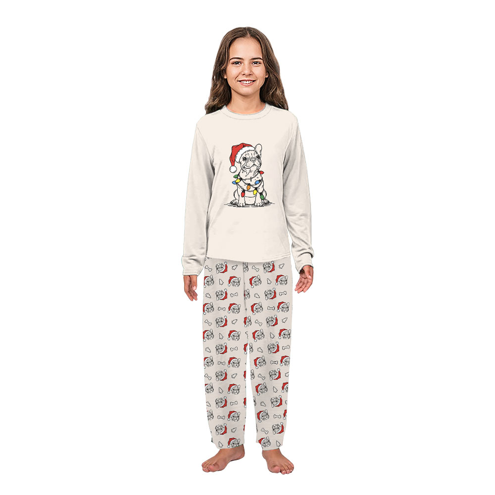 French Bulldog Christmas Pajamas With Sizes For Humans French Bulldog Christmas Pajamas With Sizes For Humans